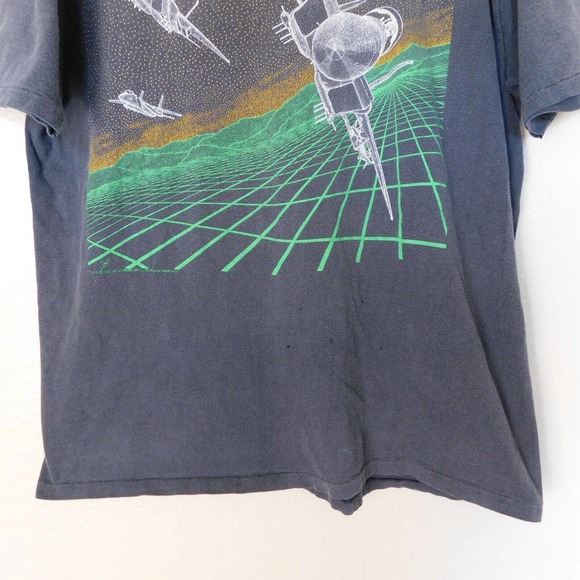 Vintage 80s Fighter Jet F-15 Eagle Plane Faded Shirt Adult XL Single Stitch RARE - Picture 9 of 15